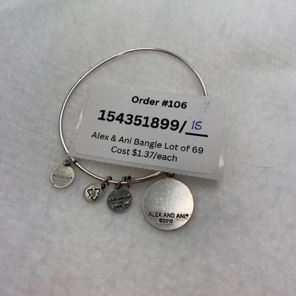 Alex and Ani Path of Life Charm Bracelet 2015 - Silver, Expands 2"- 3.5" - Picture 3 of 3